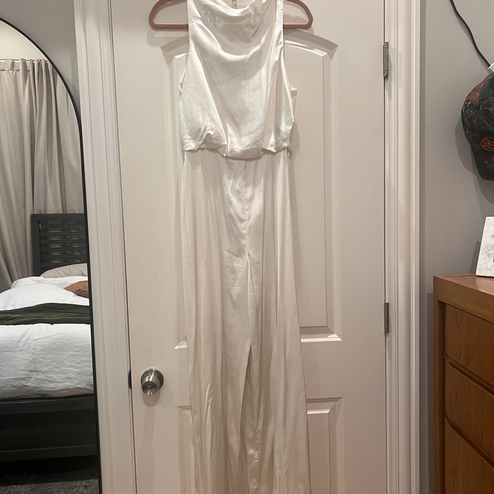 Abercrombie & Fitch high neck draped jumpsuit